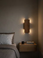 Handmade wood wall sconce with LED up-down light — photo 2