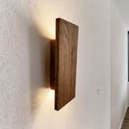 Handmade wood wall sconce with LED up-down light — photo 8