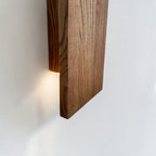 Handmade wood wall sconce with LED up-down light — photo 7