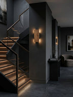Handmade wood wall sconce with LED up-down light — photo 6