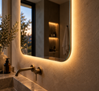 Rectangle Backlit LED Mirror, Frameless