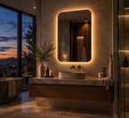 Rectangle Backlit LED Mirror, Frameless