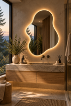 Blob Backlit LED Mirror, Frameless