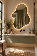 Blob Backlit LED Mirror, Frameless