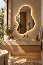Blob Backlit LED Mirror, Frameless