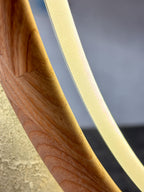 Side view of the oval LED mirror