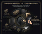 Materials guide: solid natural wood, hand-polished, non-toxic protective finish