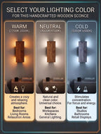 Light color guide: warm 2700K-3500K, neutral 4000K-4500K, cold 5000K-6500K